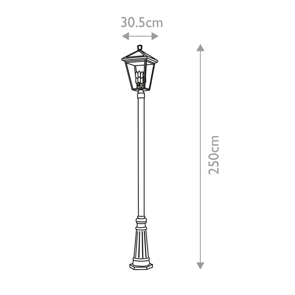 Alford Place 250cm stolpe