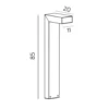 Asker 85cm pollare