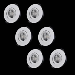 D-007 Downlight 3000K 6-pack