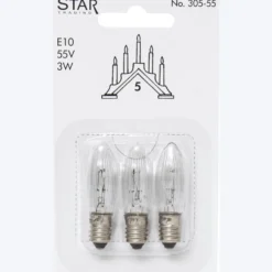 E10 3W 55V 3-pack