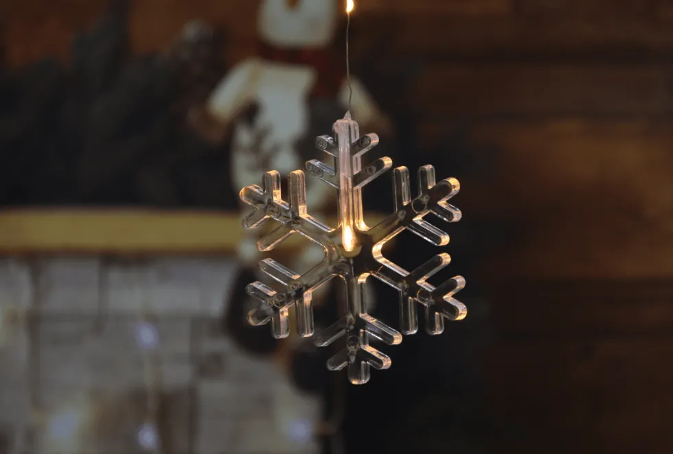 Ljusgardin Snöfall 1,2m