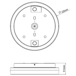 Plafondy Ø22